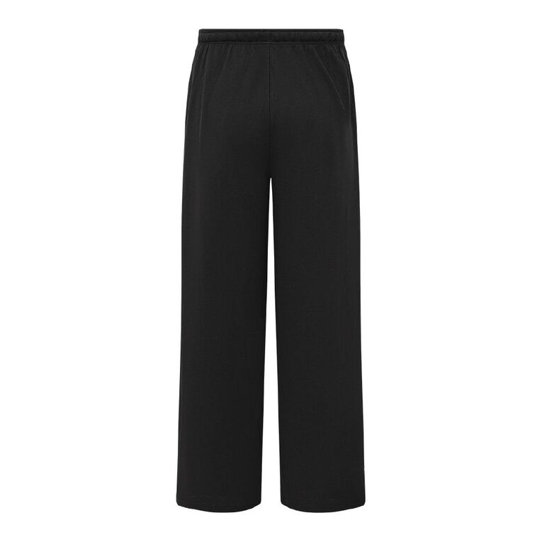 H&H Men's Knit Pyjama Pants, Black, hi-res