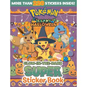 Pokemon Happy Halloween: Glow-In-The-Dark Super Sticker Book