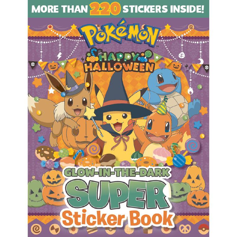 Pokemon Happy Halloween: Glow-In-The-Dark Super Sticker Book, , hi-res