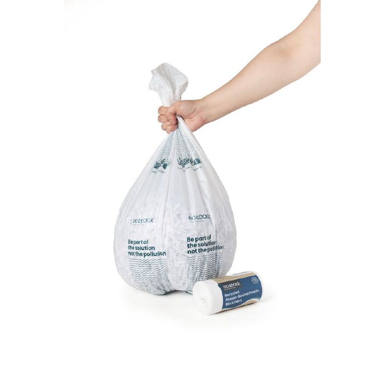 Ecopack Ocean-Bound Recycled Plastic Bin Liners Large, , hi-res