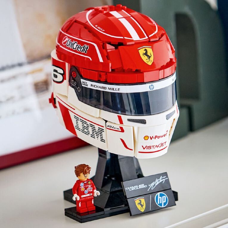 LEGO Editions Formula 1 Scuderia Ferrari HP Charles Leclerc Helmet 43014, , hi-res