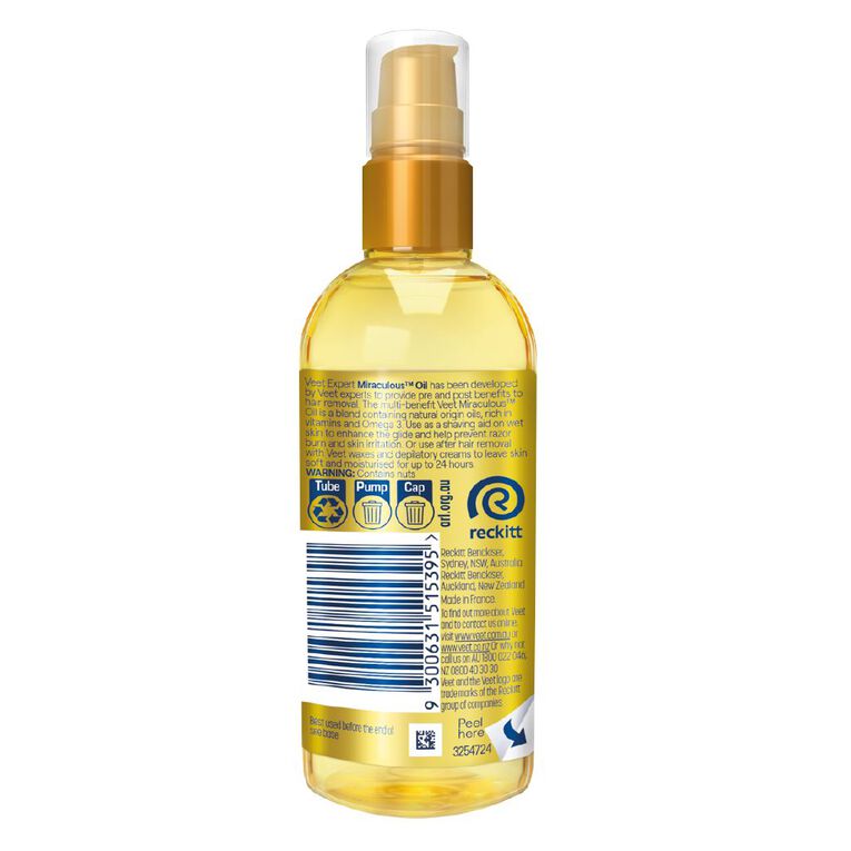 Veet Expert Miraculous Oil for Pre and Post Hair Removal, , hi-res