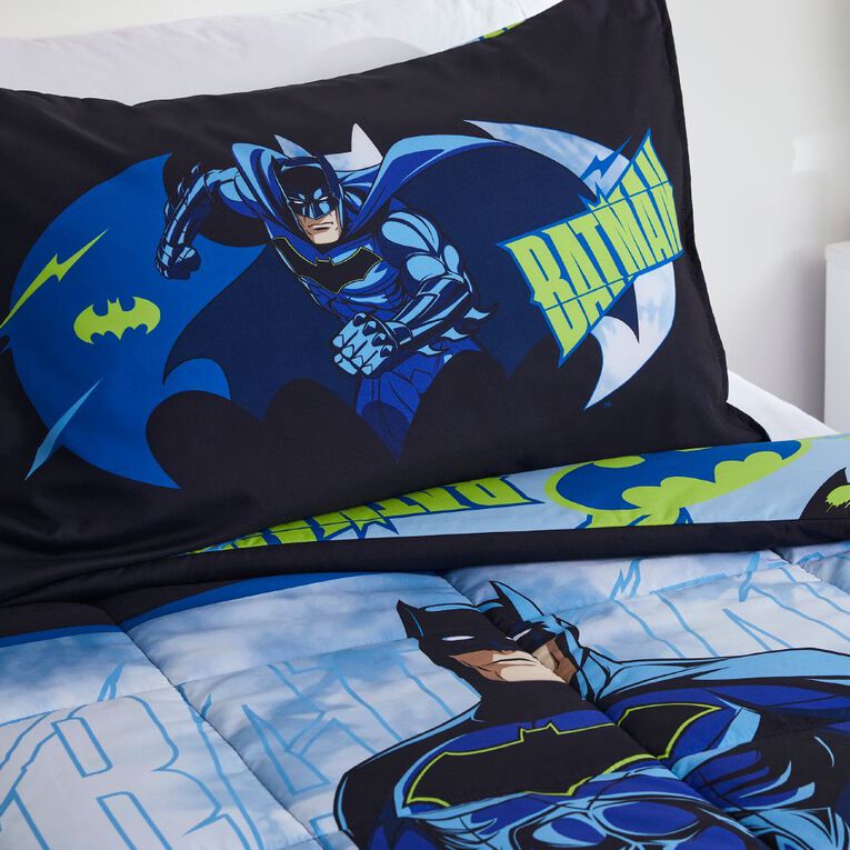 Batman Warner Bros Batman Comforter Set King Single MultiColoured