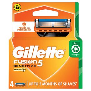 Gillette Fusion Power Razor Blades 4 Pack