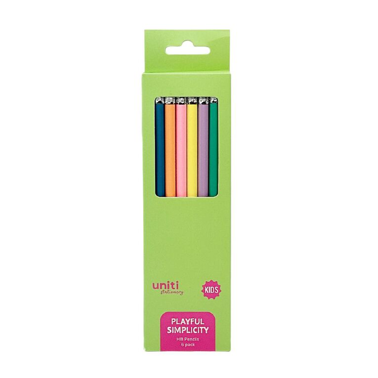 Uniti Kids Playful Simplicity Hb 6 Pack Pencil, , hi-res