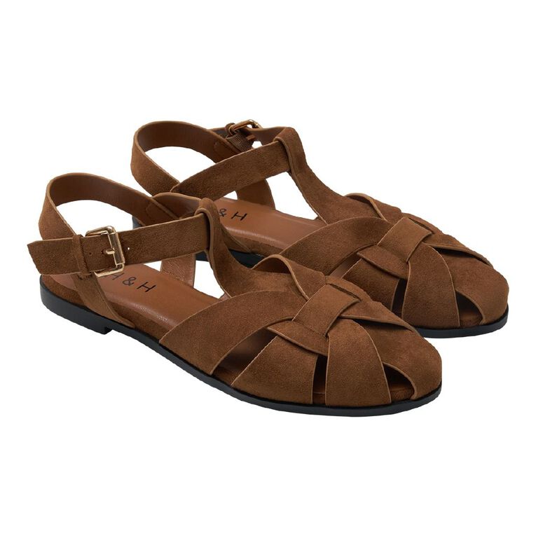 H&H Women's Fisherman Sandals, Tan, hi-res