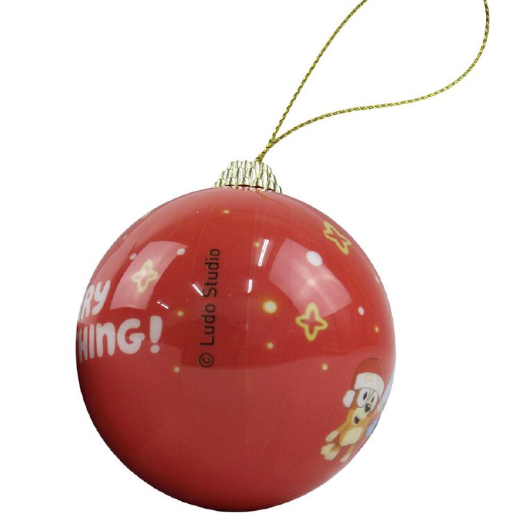 Bluey Christmas Bauble Red, , hi-res
