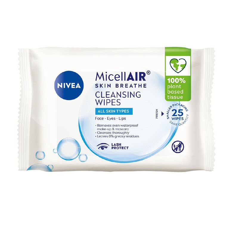 Nivea MicellAIR Biodegradable Cleansing Wipes, , hi-res