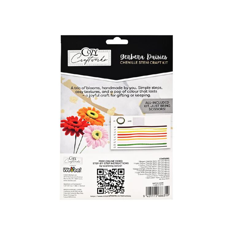 Uniti Adults Flower Make Craft Kit, , hi-res