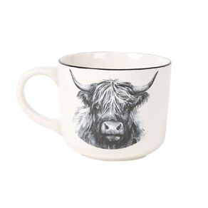 Living & Co Highland Cow White/Black