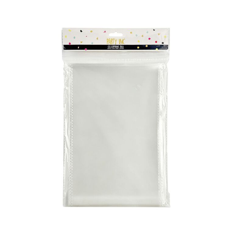 Party Inc Cello Bag Peel and Seel Clear, , hi-res