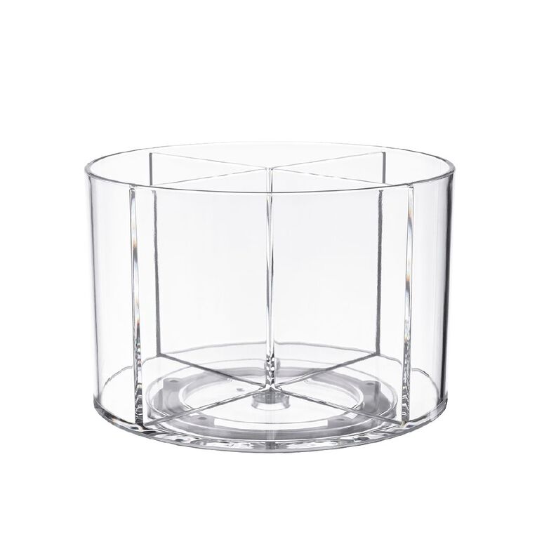 Living & Co Makeup Organiser Turntable Clear, , hi-res