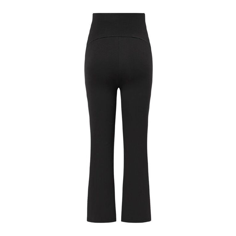 H&H Maternity Maternity Women's Flared Leggings, Black, hi-res
