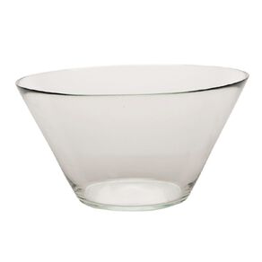 Living & Co Glass Salad Bowl 27cm Clear