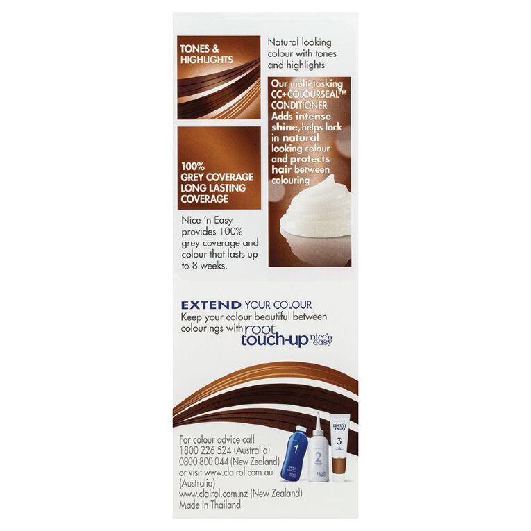 Clairol Nice N Easy Permanent Hair Colour Medium Golden Brown 5G, , hi-res