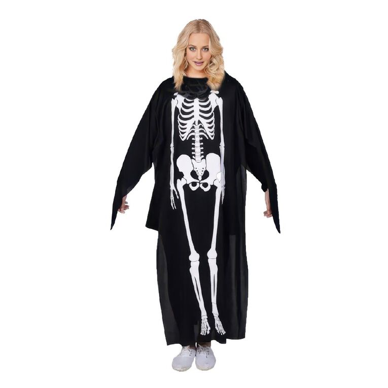 Scarehouse Adult Skeleton Dress, , hi-res