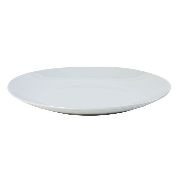 Living & Co Coupe Dinner Plate White 27cm, , hi-res