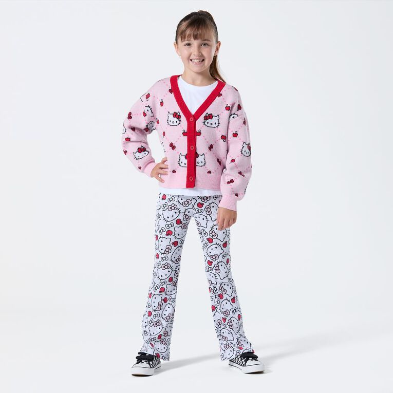 Hello Kitty Jacquard Cardigan, Pink Mid, hi-res