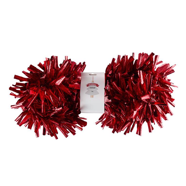 Wonderland Large Tinsel Garland Assorted 1.8m, , hi-res