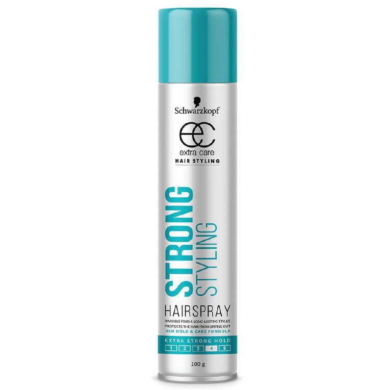 Schwarzkopf Extra Care Strong Hold Hairspray 100g, , hi-res