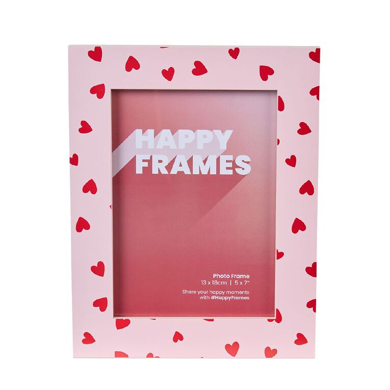 Happy Frames Hearts 13cm x 18cm Photo Frame, , hi-res