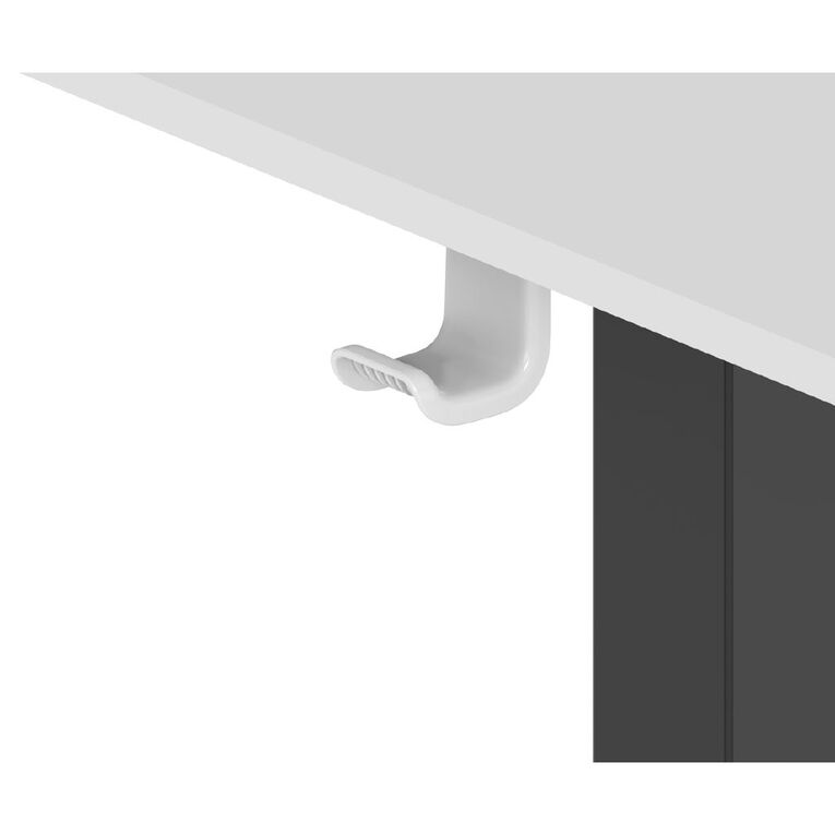 Living & Co Height Adjustable Desk 1200W White, , hi-res