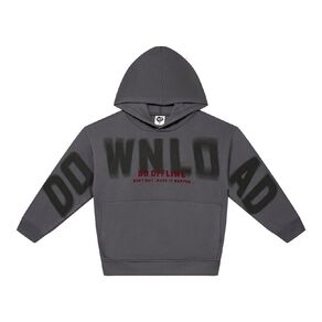 Young Original Print Pullover Pocket Hoodie