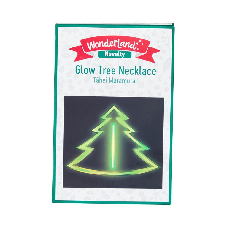 Wonderland Novelty Christmas Tree Glow Necklace, , hi-res