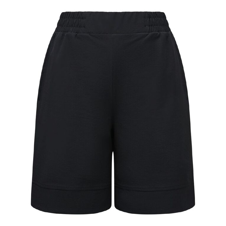 Active Intent Women's Everyday Longline Shorts, Black, hi-res