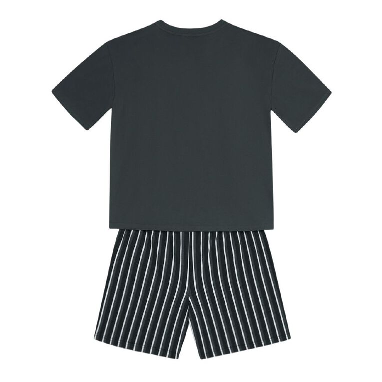 All Blacks Boys' Knit Pyjama Set, Black, hi-res