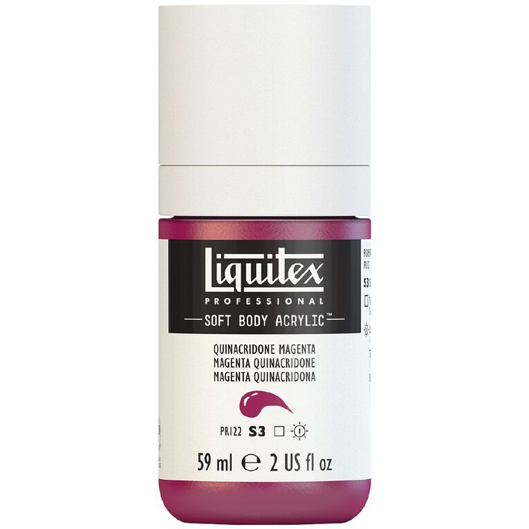 Liquitex Soft Body S3 Acrylic Paint Quinacridone Magenta, , hi-res