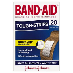 Band Aid Tough Strips Regular 20 Pack