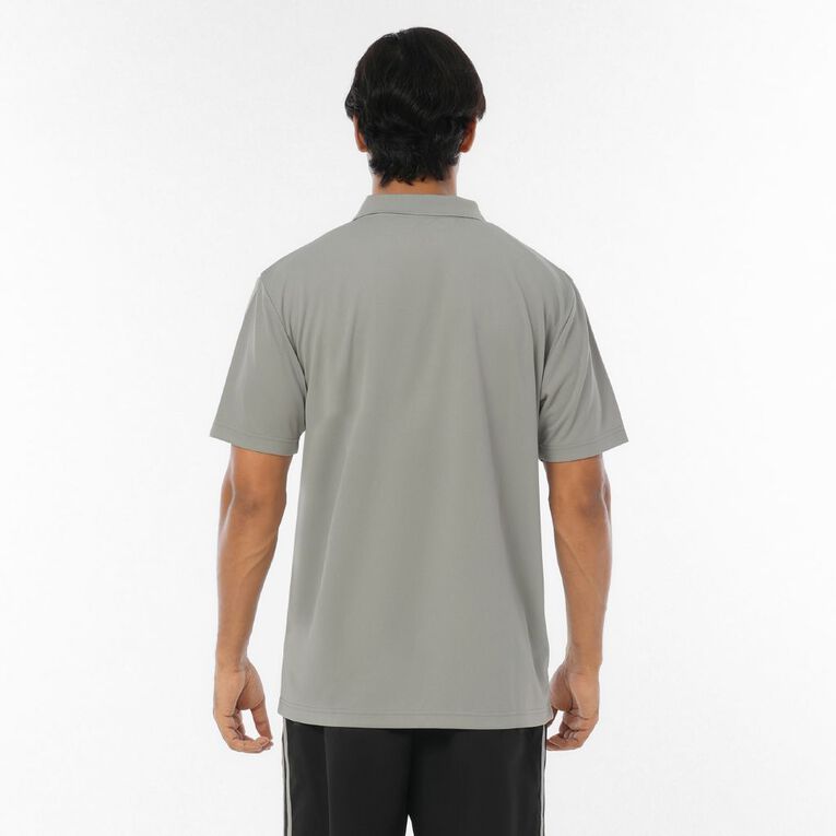 Active Intent Men's Cooldry Polo, Grey, hi-res