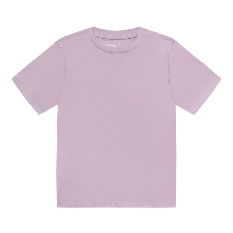 Young Original Short Sleeve Plain Tee, Purple Light, hi-res