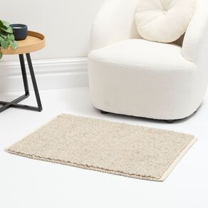 Living & Co Mat Woven Weave Light Natural 60cm x 90cm