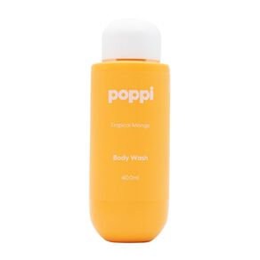 poppi body wash tropical mango 400ml