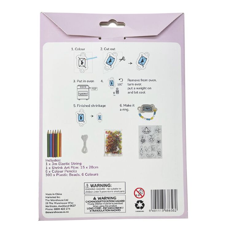 Uniti Kids Shrink Art Rings Kit, , hi-res