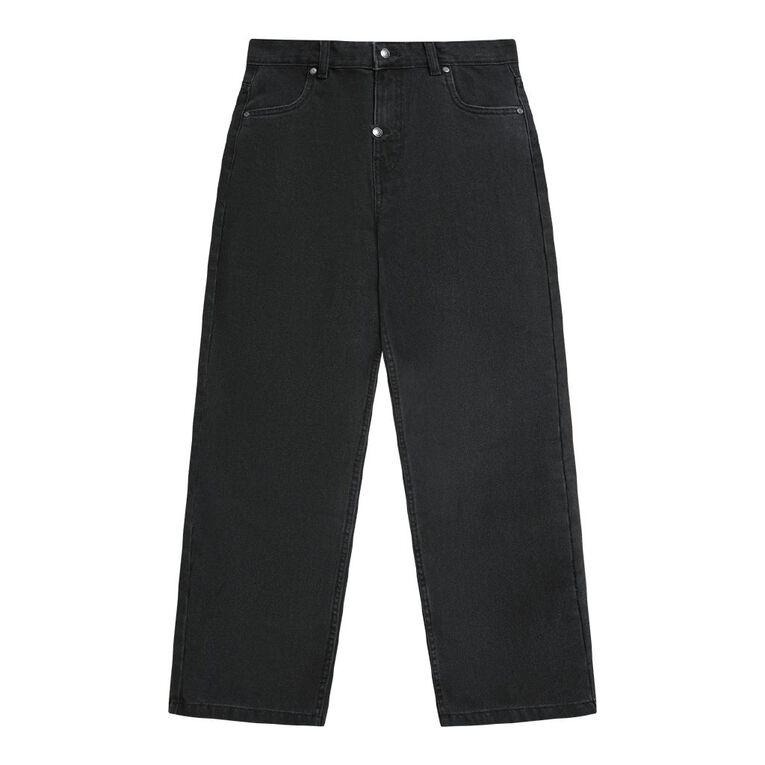 Young Original Wide Leg Jeans, Black, hi-res