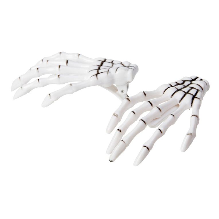 Seasons Skeleton Hair Clips Assorted Assorted, , hi-res