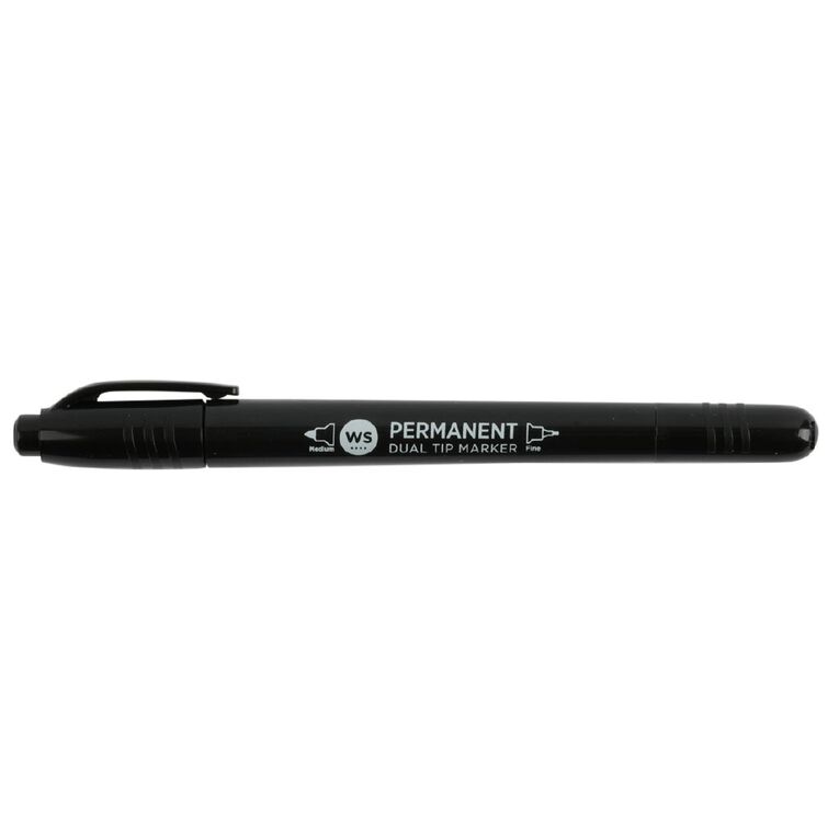 WS Permanent Marker Twin Tip 3 Pack, , hi-res