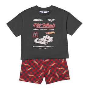 Hot Wheels Boys' Tee and Short Pyjama Set