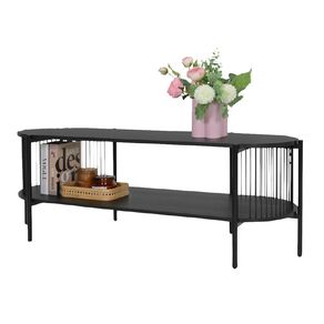 Living & Co Ezra Rope Entertainment Unit Black