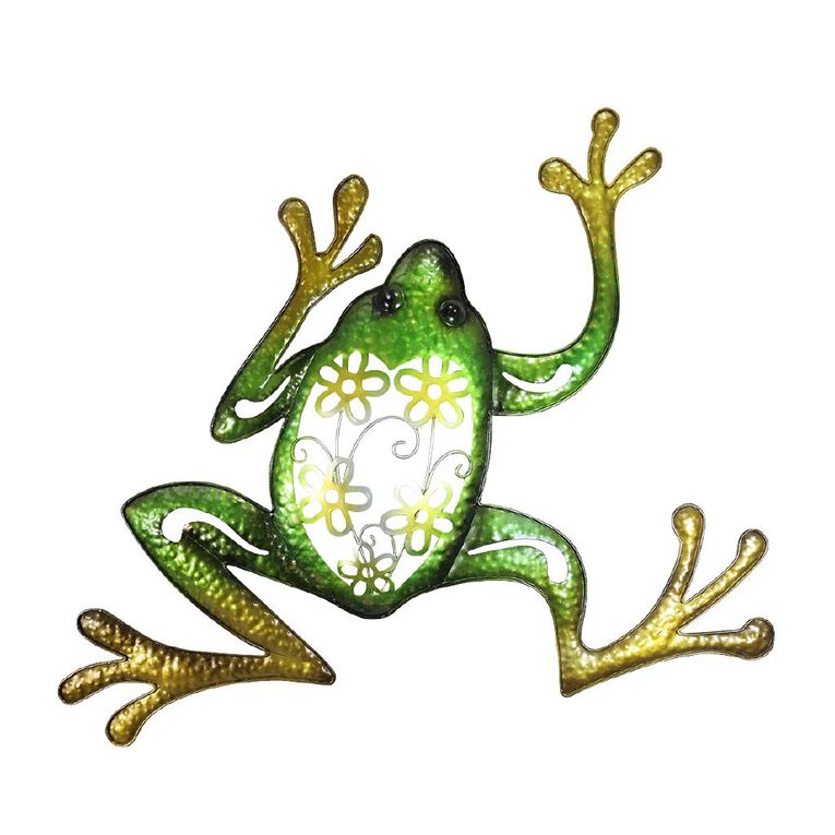 Kiwi Garden Metal Frog Wall Art 51cm, , hi-res