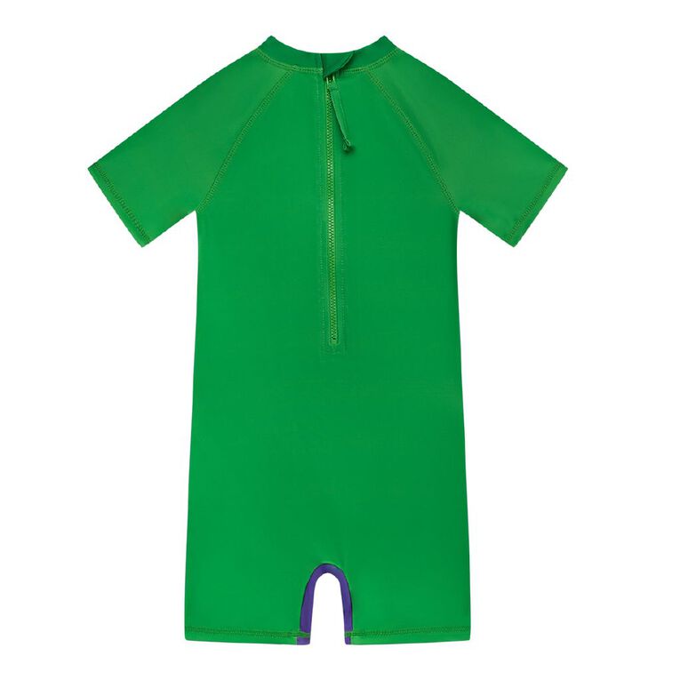 Marvel Preschool Short Sleeve Rashsuit, Green Mid, hi-res