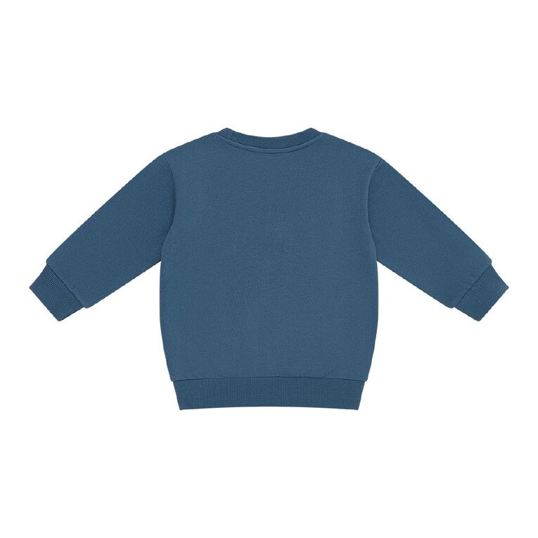 Young Original Toddler Boys' Printed Sweatshirt, Blue Dark, hi-res