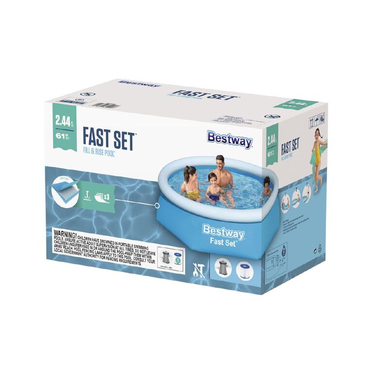 Bestway Fastset 8ft Pool with Pump, , hi-res