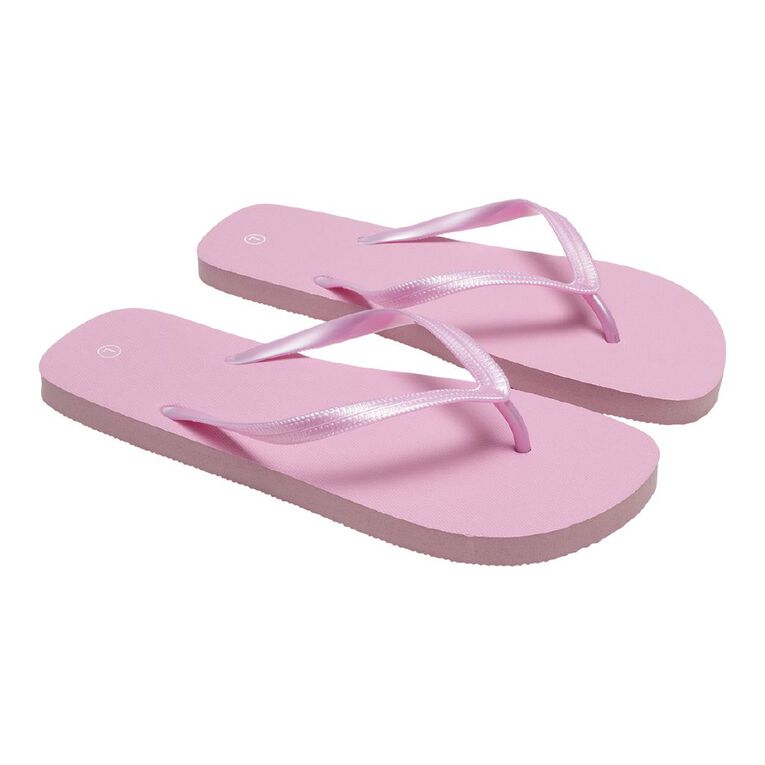 H&H Women's Plain Jandals, Pink, hi-res