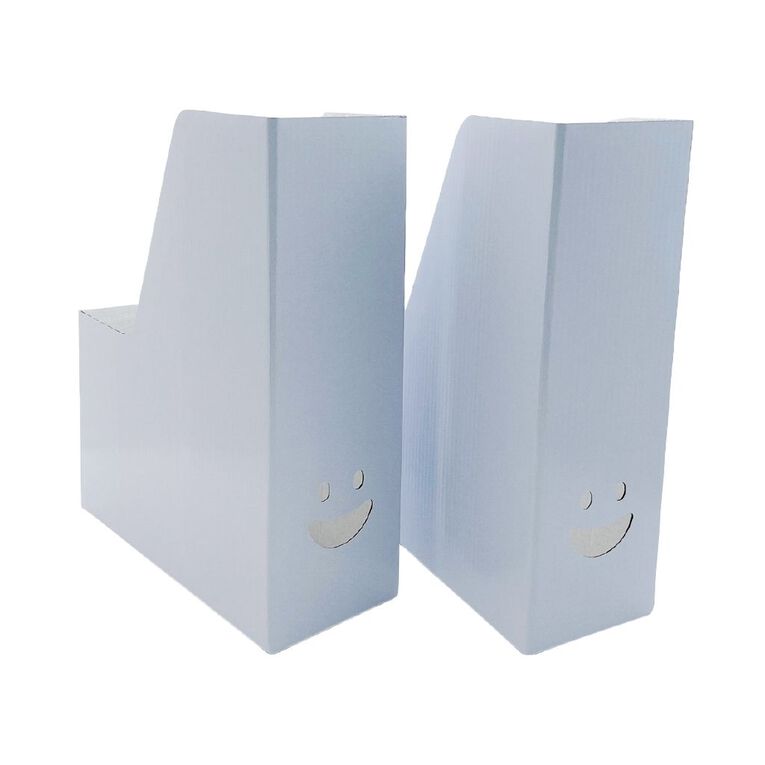 WS Basic Magazine File 2 Pack White, , hi-res