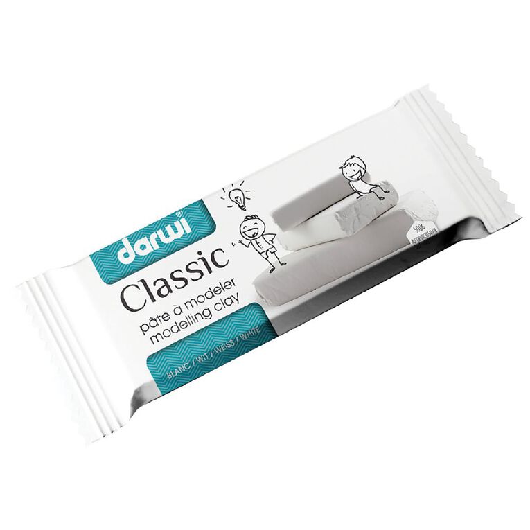 Darwi Modelling Clay 500g Classic White, , hi-res