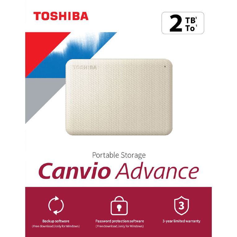 Toshiba Canvio V10 USB 3.0 EX HDD 2TB White, , hi-res